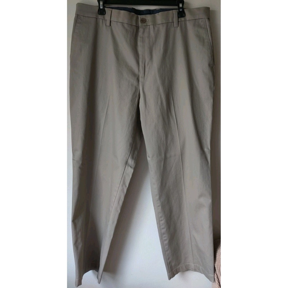 Dockers Mens Khaki Classic Fit Slash Pockets Straight Leg Dress Pants 38x30